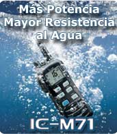 ICOM IC-M71 VHF Portátil