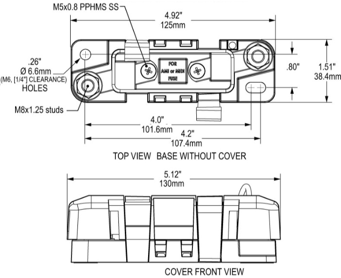 Blue Sea Systems AMI/MIDI Fuse Block