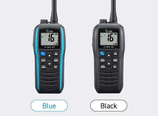 Icom IC-M25EURO EVO in marine blue and black