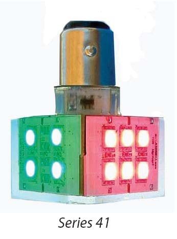 Lunasea Tri-Color Navigation LED - Series 41 - bluemarinestore.com