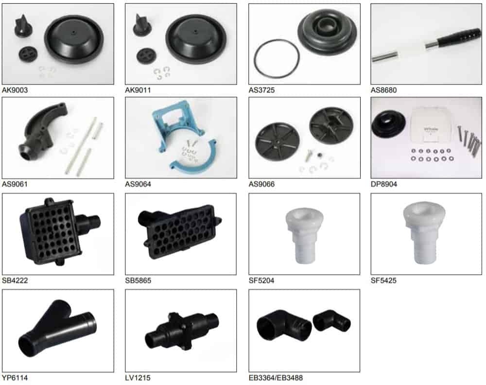 Kit de servicio Whale para la bomba manual Gusher Urchin Kit de servicio Whale para la bomba manual Gusher Urchin