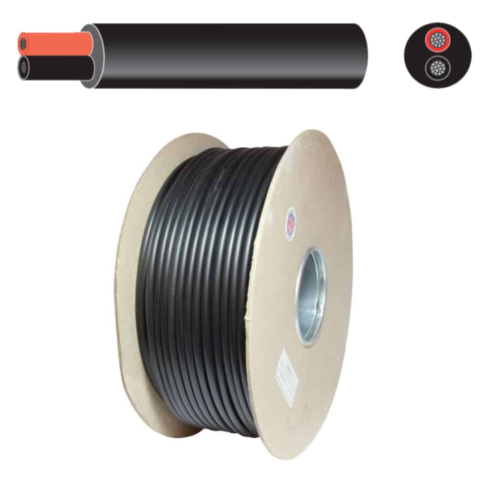 thumbnail image 2 of Oceanflex Tinned 25mm² Marine Battery Cable – 170 Amp – Flexible Copper – Black & Red (Sold Separately) 2 of 6