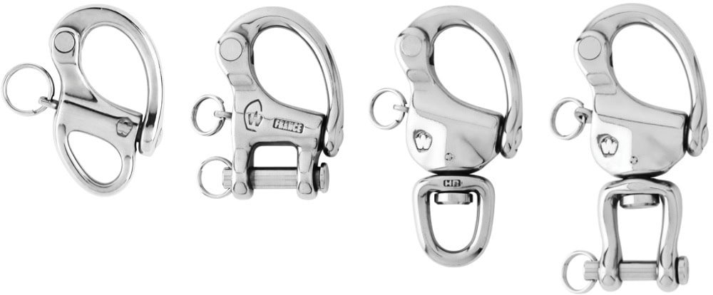 Moschettone In Acciaio Inox AISI 316 – Forma A D Con Leva Dritta E Keylock – Prodotto E Testato In Italia - 4
