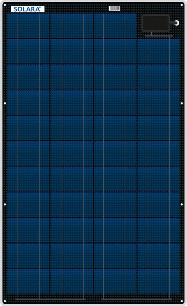 Solara M-Series Semi Flexible Marine Solar Panels - bluemarinestore.com