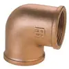 Guidi 0090B 90º Female - Female BSP Bronze Elbow - bluemarinestore.com