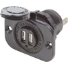 Blue Sea Systems Dual USB Panel Socket 2.1 Amps - bluemarinestore.com