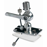 Glomex RA166/00 Stainless Ratchet Mount with Cable Access - bluemarinestore.com