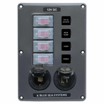 Blue Sea Systems Water-Resistant IP66 Circuit Breaker Panel - bluemarinestore.com