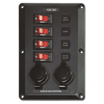 Blue Sea Systems BelowDeck Circuit Breaker Panel - bluemarinestore.com