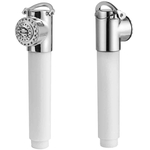 Elegant ABS White Plastic and Chrome Shower Head - bluemarinestore.com