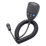 Micrófono altavoz Icom HM-205RB con cable en espiral y conector estanco de 8 pines