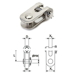 Selden Toggle (Articulación) Doble - Horquilla/Horquilla - bluemarinestore.com