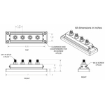 Blue Sea Systems PowerBar 600A - bluemarinestore.com