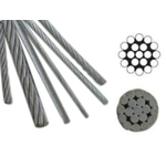 Stainless Steel AISI 316 (A4) 1x19 Rigging Wire - bluemarinestore.com