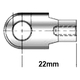 Uflex 316L Stainless Steel Gas Spring M6 End Fitting Kit - bluemarinestore.com