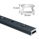 Lewmar NTR Drilled Track with Plunger Holes - bluemarinestore.com